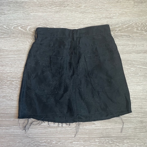 Ann Demeulemeester Distressed Denim Mini Skirt - Picture 2 of 8